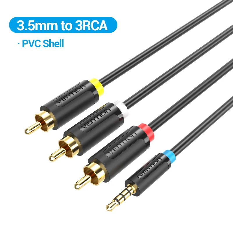 3.5 to 3RCA PVC