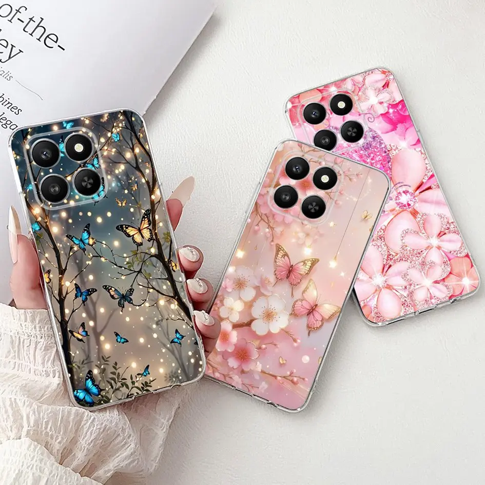 Funda trasera de silicona suave y delgada con lazo de gato de dibujos animados para Honor X7d de 6,77 pulgadas para Honor Play 10T Funda HonorX7d 4G Coque - imagen 2