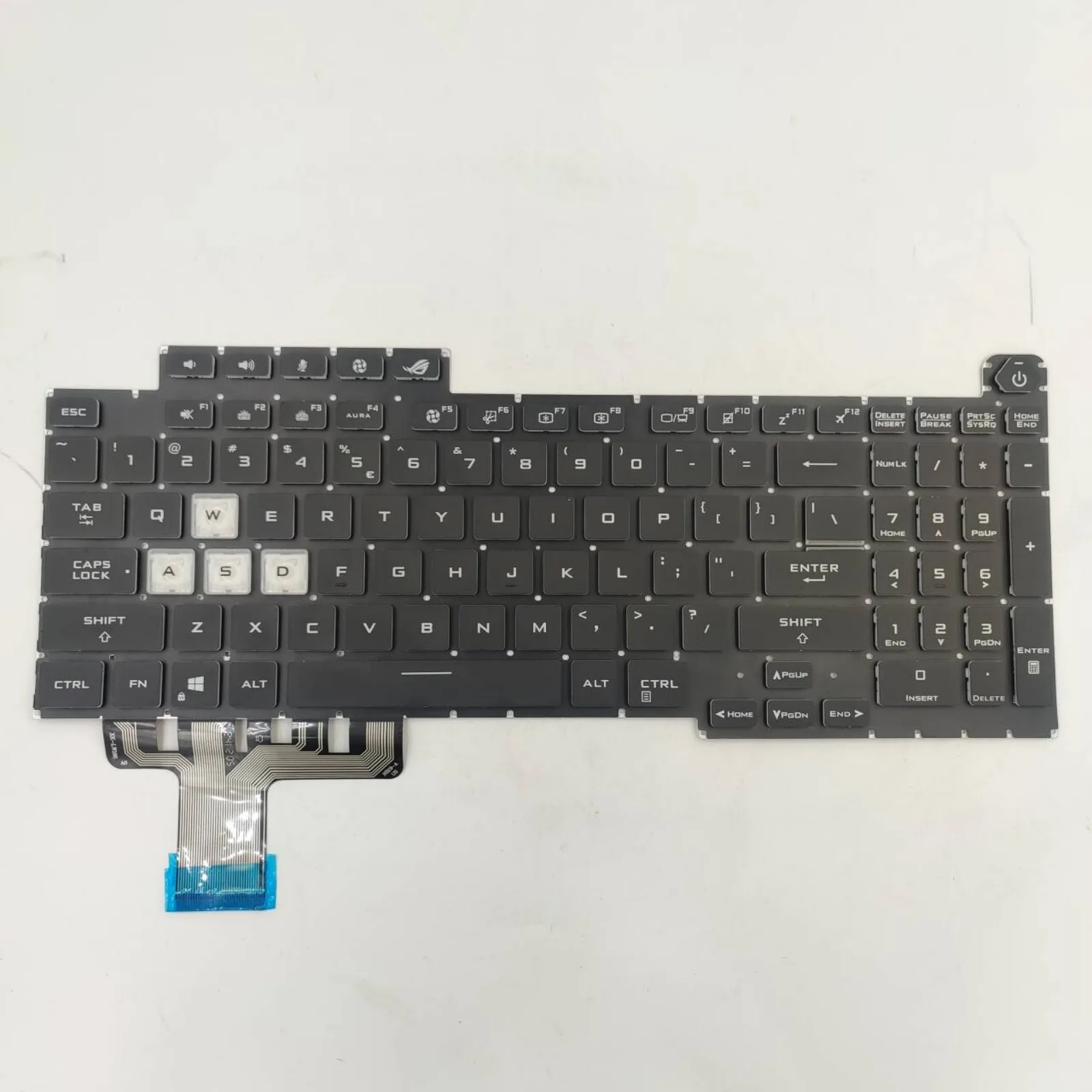 Teclado de ordenador portátil con diseño estadounidense para Asus ROG Strix G17 G713Q G713QE G713QM G713QR G713QY