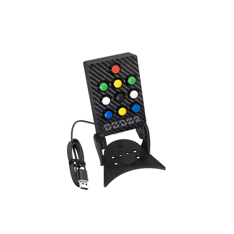 Panel de fibra de carbono para PC, consola central, Plug and Play para Thrustmaster TH8A, palanca de cambios, accesorios de carreras simulados - imagen 2