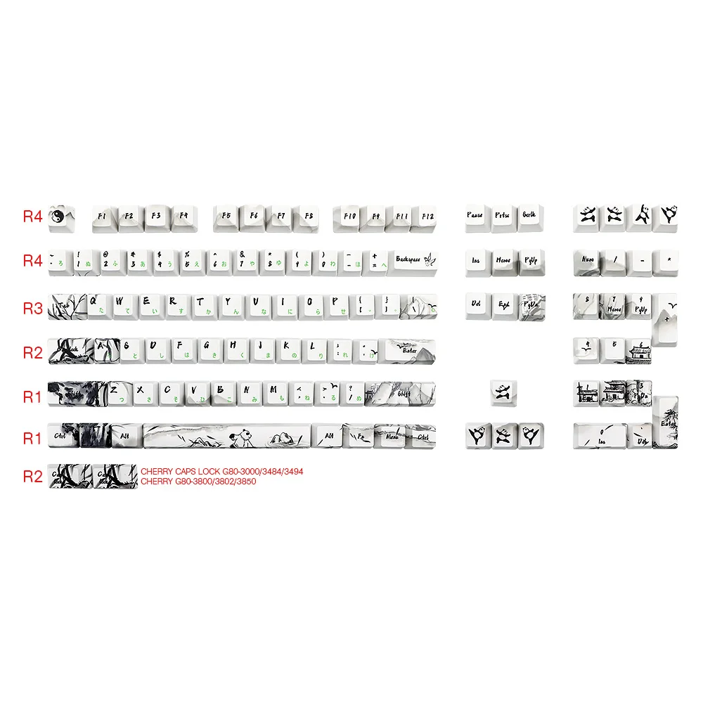 JP For 87 104 Keycap