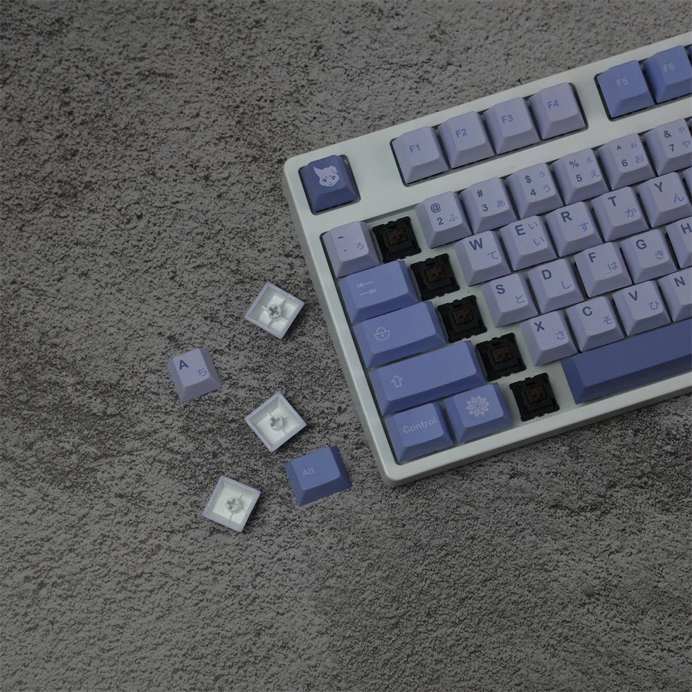 GMK Frozen Witch Keycaps, 140 teclas PBT Keycaps Cherry Profile DYE-SUB Teclas GMK personalizadas para teclado mecánico - imagen 5