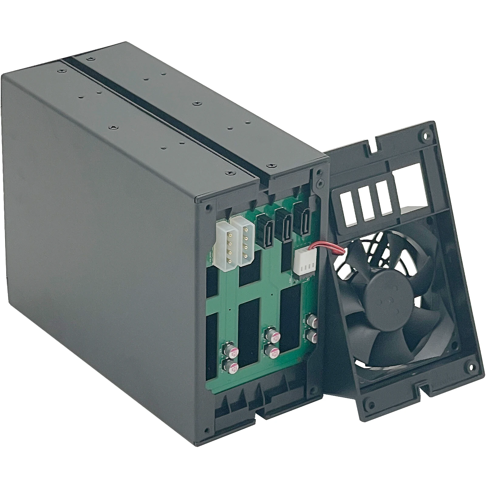 ZhenLoong Unidad óptica Módulo de disco duro intercambiable en caliente, expansión de almacenamiento de chasis, adaptador de jaula de intercambio en caliente HDD de 5,25 "a 3,5" - imagen 5