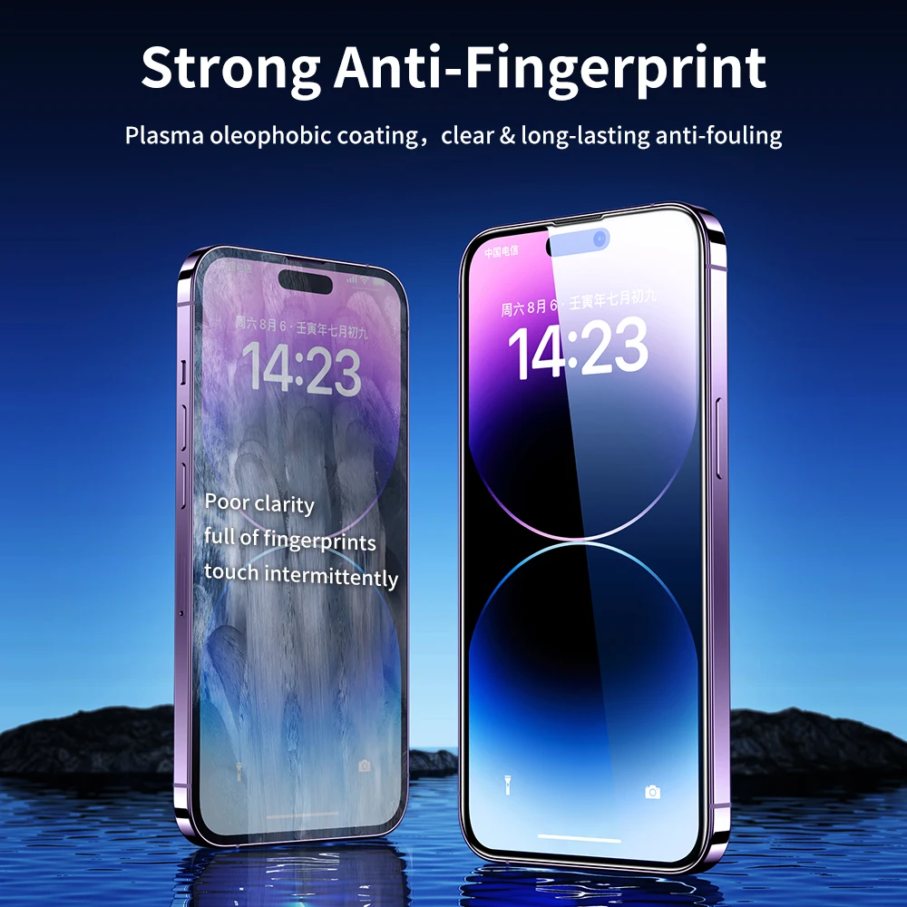 SmartDevil-Protector de pantalla para iPhone 14 Pro Max 13, Protector de pantalla de un toque de vidrio templado, fácil de instalar, borde a borde, transparente - imagen 4