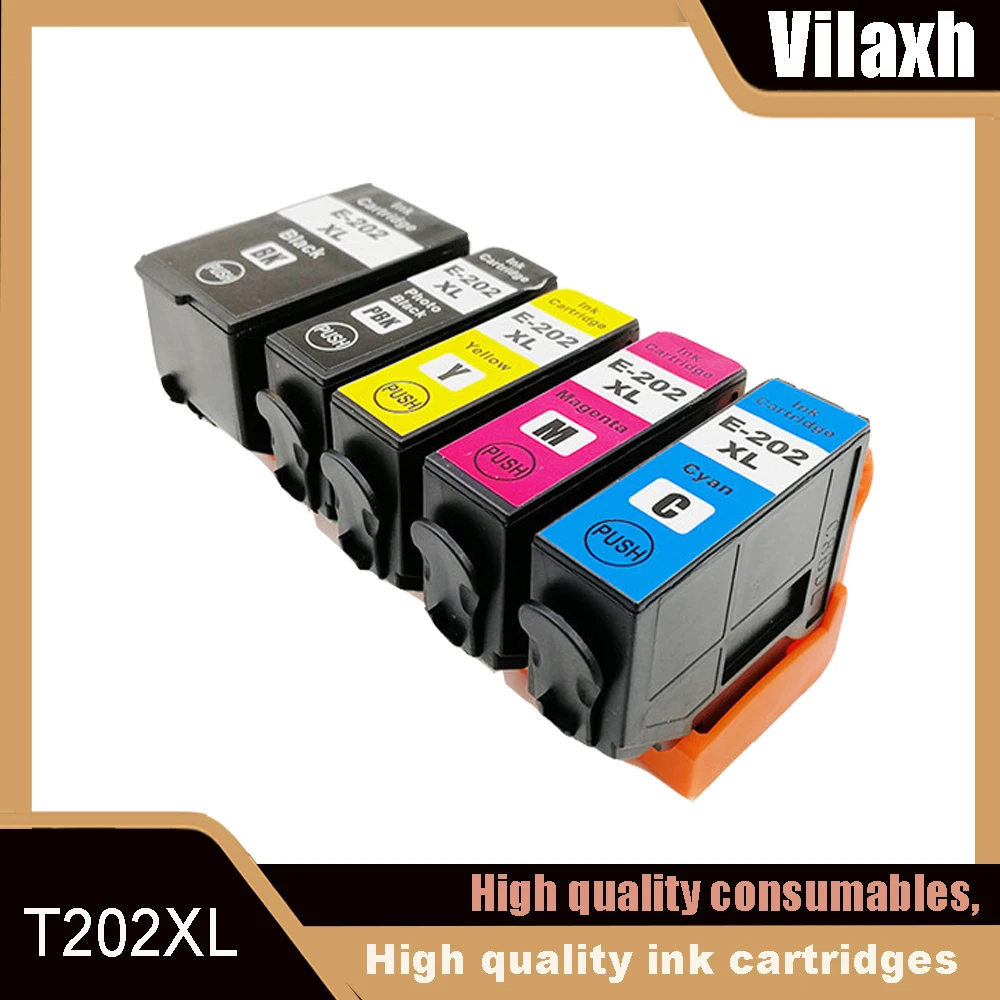 1 Juego de cartuchos de tinta compatibles con Europa 202XL T202XL 202 T02G1 T02H1 para tinta Epson Expression Premium XP6000 XP6005 XP6100 XP6105
