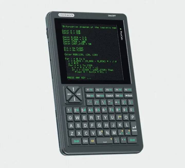 El kit PicoCalc es un terminal portátil Raspberry Pi Pico con un teclado QWERTY STM32 retroiluminado