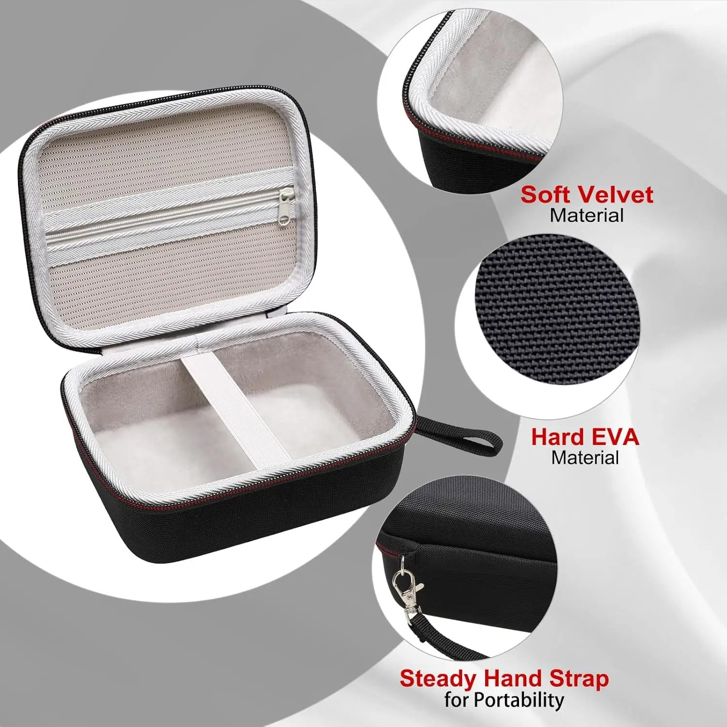 LTGEM Estuche rígido para paquete de etiquetas Brother PT-M95 P-Touch - Bolsa de almacenamiento de transporte protectora de viaje - imagen 4