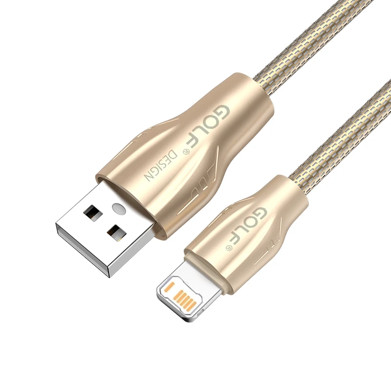 Cable USB de carga rápida de Metal completo para iPhone 11 12 13 mini 14 Pro Max X XR XS 6 6S 7 8 Plus Cables de datos de teléfono de carga rápida 1m