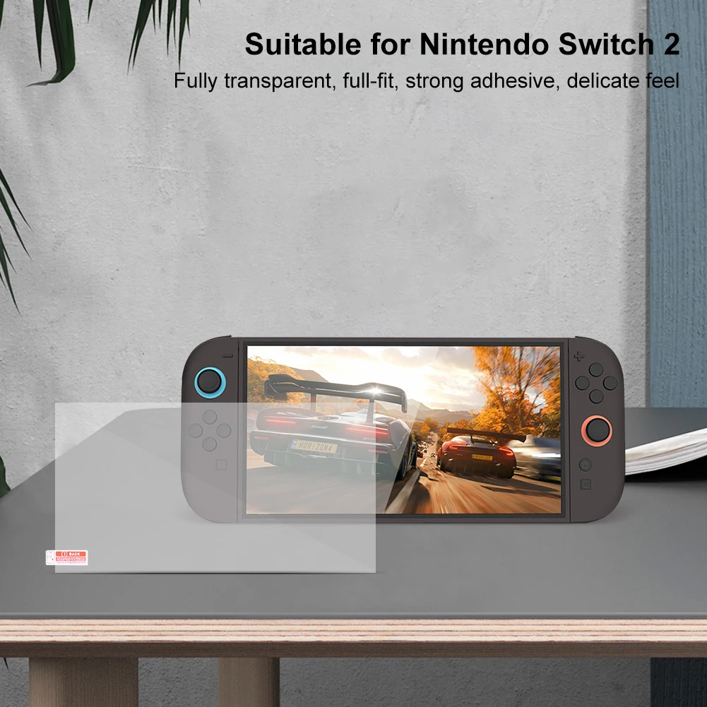 Para Nintendo para Switch 2 películas protectoras de pantalla de vidrio templado película protectora de pantalla de consola de juegos ultrafina accesorios de juego - imagen 2