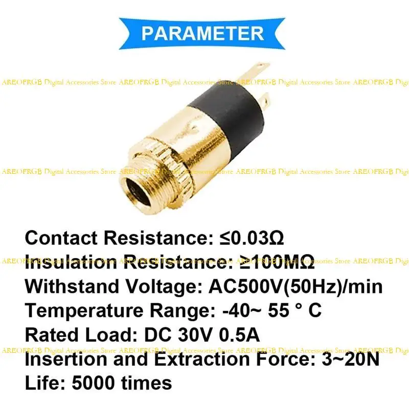 E21E STEREO PANEL Adaptador oro auriculares metal auriculares metal - imagen 2