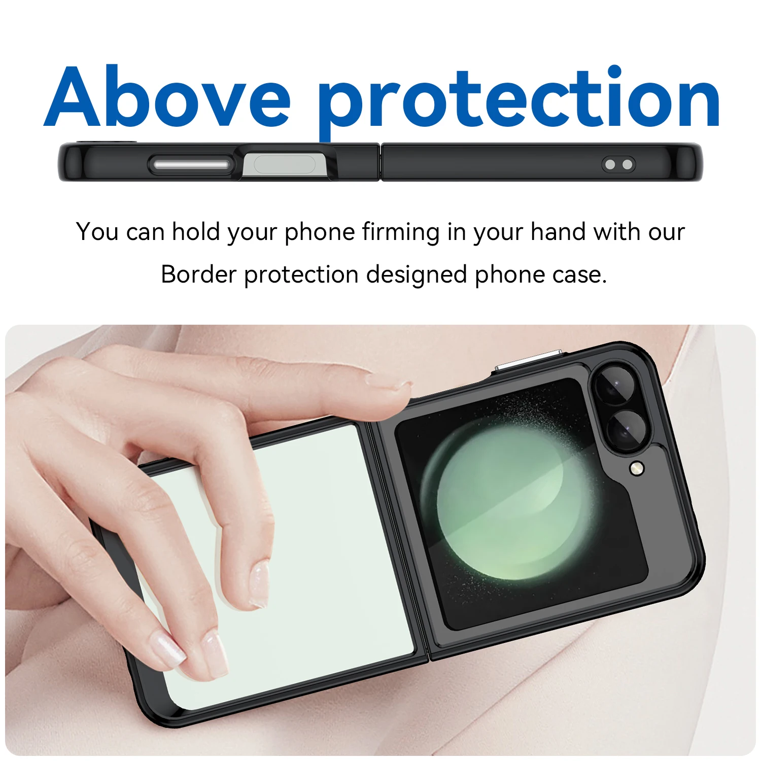 Funda de TPU colorida transparente para Samsung Galaxy Z Flip 6 5 4 3, Fundas protectoras transparentes, Coque Capa - imagen 3