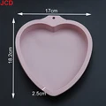 6 inch heart pink
