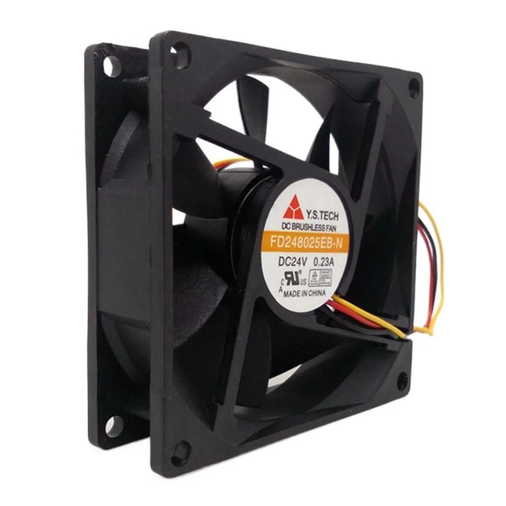 FD 248025 EB-N Ventilador Doble Bola Silencioso Medición Velocidad