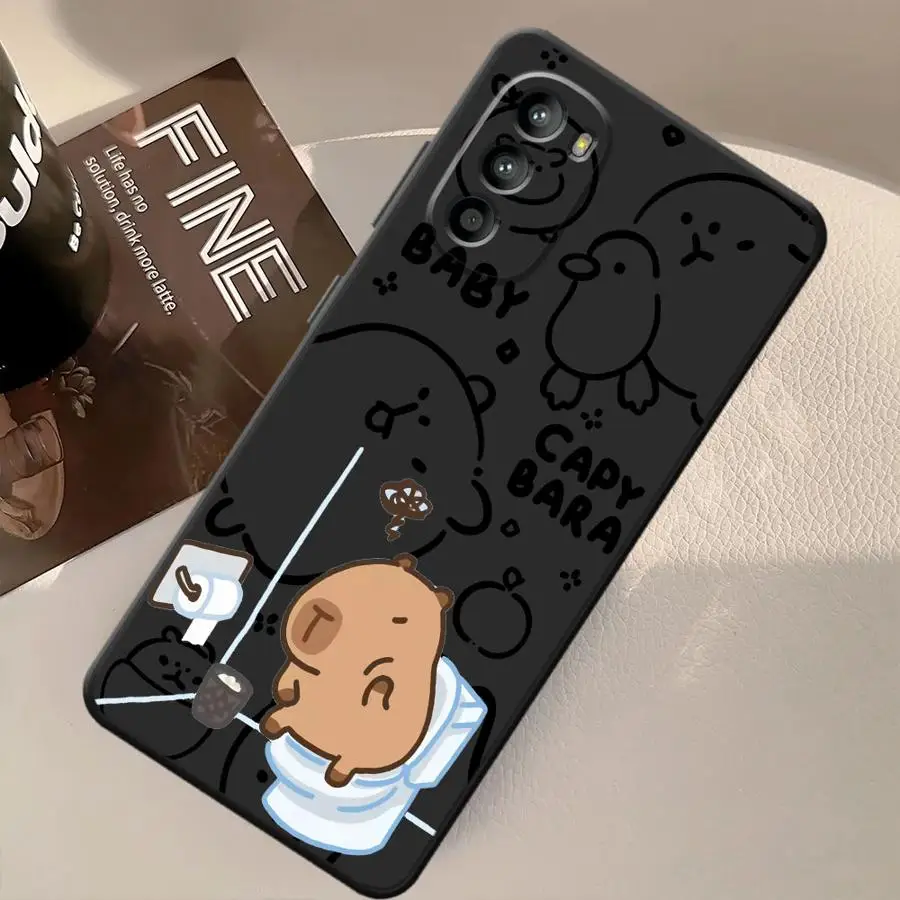 Funda para Motorola Mot G22 Edge40 G60s G60 G52 Edge 20 Pro 30 Lite G32 G53 G30 G51 G73 G71 G50 funda negra suave para teléfono G31 - imagen 5