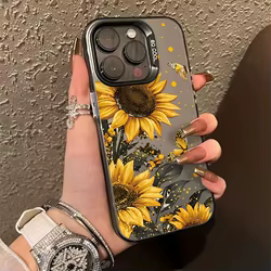 Funda de flores para Samsung A56 5G A55 A54 A17 A07 A16 A15 A06 A53 A52 A36 A35 A34 A33 A14 A13 A05s S25 Ultra S24 FE S23 S22