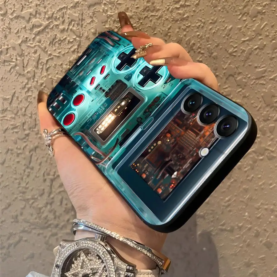 Funda de teléfono suave negra de arte de máquina avanzada para Samsung Galaxy S23 Ultra S20 S25 Edge S21 FE S24 Plus - imagen 5