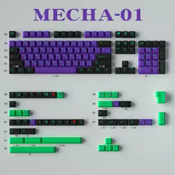 152 teclas GMK Clones Mecha-01 teclas EVA Cherry Profile Dye sub Teclado mecánico Keycap para MX Switch 61/64/68/87/96/104