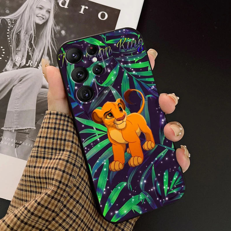Funda de teléfono con dibujos animados de Disney, carcasa trasera negra para Samsung Galaxy S24, S23, S22, S21, S20 FE, S10, S10E Plus, Ultra Pro Lite, 5G - imagen 2