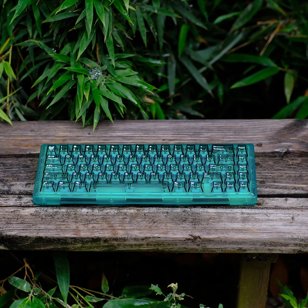 Teclas transparentes de 114 teclas, teclas con estampado de almohadilla UV de perfil de cereza para teclado mecánico Mx Switch, teclas para teclado de juego - imagen 3