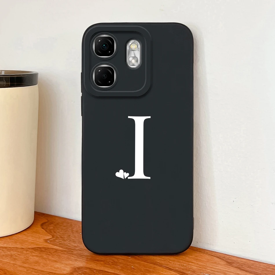 Para Infinix Smart 9 HD funda trasera con letras de corazón pequeño para Infinix Smart9 HD parachoques de protección de cámara de silicona líquida suave - imagen 3
