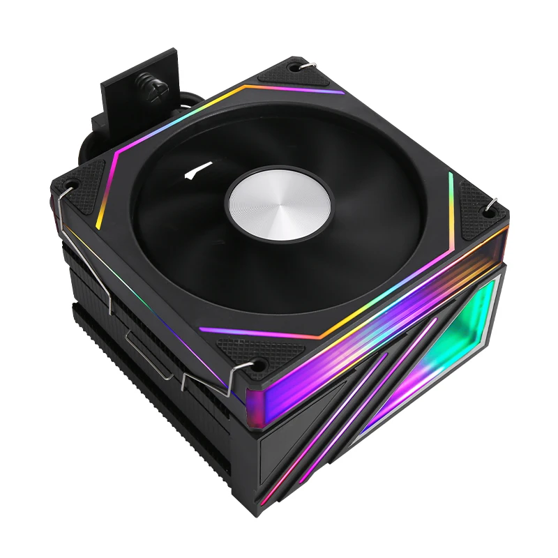 XUANFENG 120mm Argb ventilador silencioso Cpu enfriador de aire LGA2011-3 115x 18xx eficiente negro 4 tubos de calor Compatible i5 i7 i9 x79 x99 AM4 AM5 - imagen 2