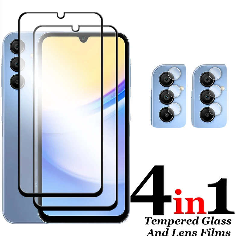 6 en 1 para Samsung Galaxy A16 5G vidrio para Samsung A16 A17 vidrio templado 2.5D Protector de pantalla de cubierta completa para Galaxy A17 A16 película - imagen 3