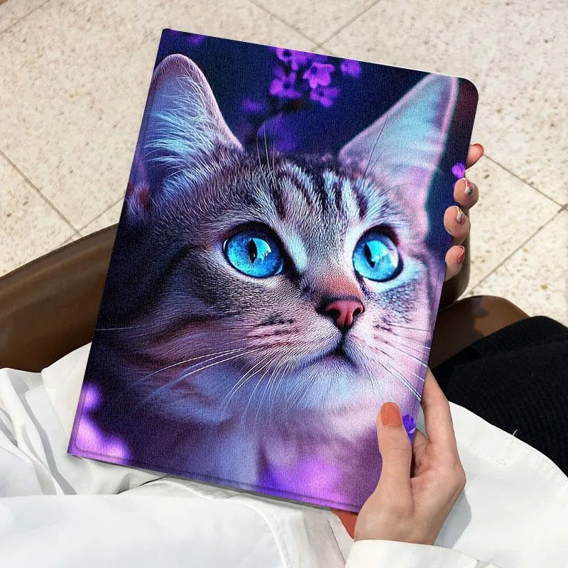 Patrón de gato fresco de dibujos animados para Huawei Honor Tab Magic Pad GT 6 X9 X8A X8 V8 V7 9 8 2 3 13,3 10 Pro pulgadas funda para tableta - imagen 4