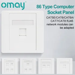 Módulo de red RJ45 de pared compatible con Cat 5e–8
