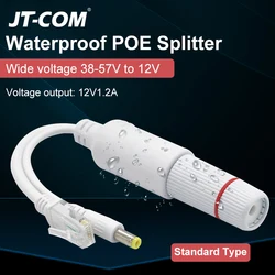 Divisor POE 48V-12V Inyector Impermeable para Cámaras IP