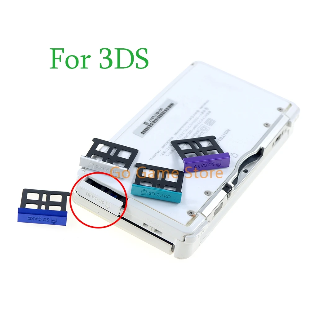 Marco de soporte de cubierta de ranura para tarjeta de juego SD Original de 20 piezas para pieza de repuesto de reparación de consola 3DS