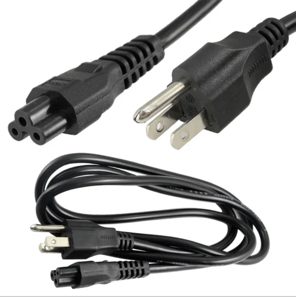 Cable de alimentación de EE. UU., 1,5 m, 3 clavijas, Cable de extensión de alimentación IEC C5 para HP, Dell, Lenovo, Notebook, LG, TV - imagen 3