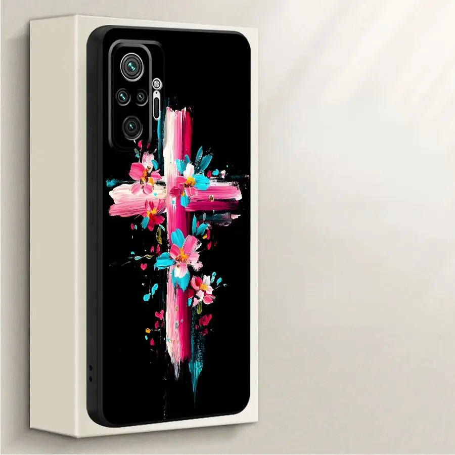 Funda blanda para Xiaomi Redmi Note 11s 10 11 Pro 14 Pro Plus 13 12 ProPlus 10Lite 12s 10 Cruz colorida - imagen 5