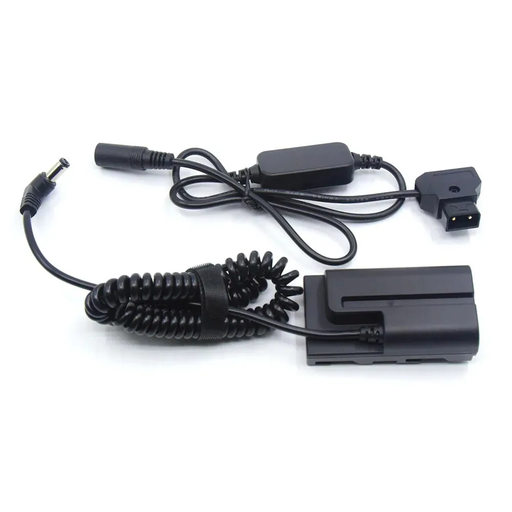 Cable de alimentación reductor D-Tap de 12V-24V + acoplador CC de batería falsa NP-F F550 F750 F770 F960 F970 compatible con DK-415 para Sony HXR-NX5 PXW-Z150 - imagen 2