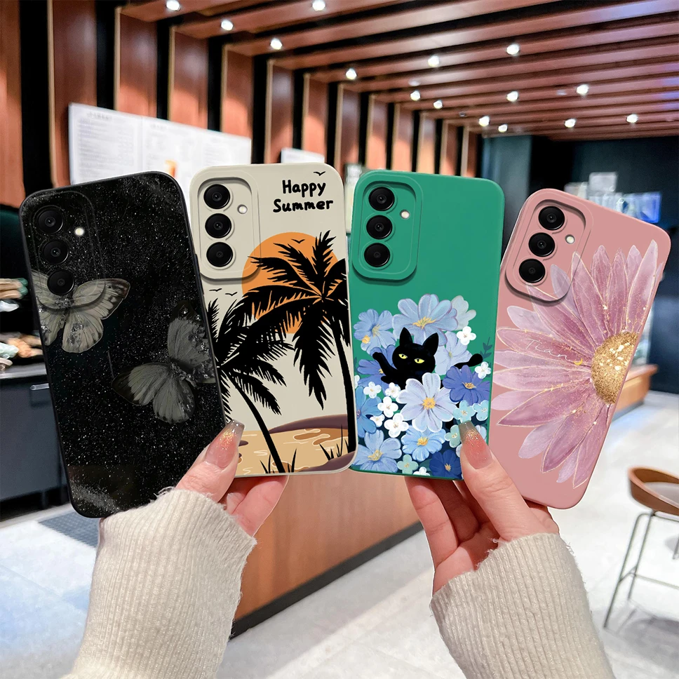 Para Samsung Galaxy M17 F17 5G funda de teléfono encantadores patrones de dibujos animados funda trasera de silicona suave a prueba de golpes para Galaxy M 17 F17 parachoques - imagen 2
