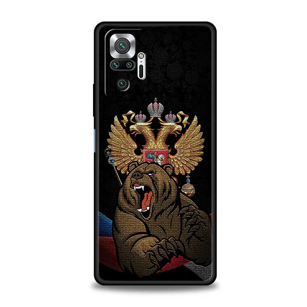 Funda de teléfono para Xiaomi Redmi Note 14 13 12 5G 11 10 Pro Plus 4G 9S 9 14C 13C 12C 10C 9C 9A funda suave de TPU bandera nacional RU FR UK - imagen 3