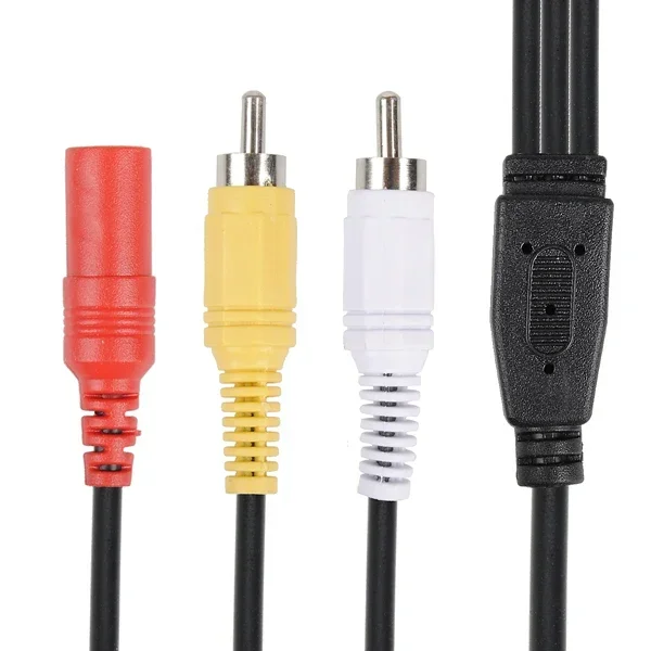 Nuevo Cable de extensión de Audio y vídeo para sistema de cámaras de seguridad CCTV 2 RCA + alimentación CC - imagen 2