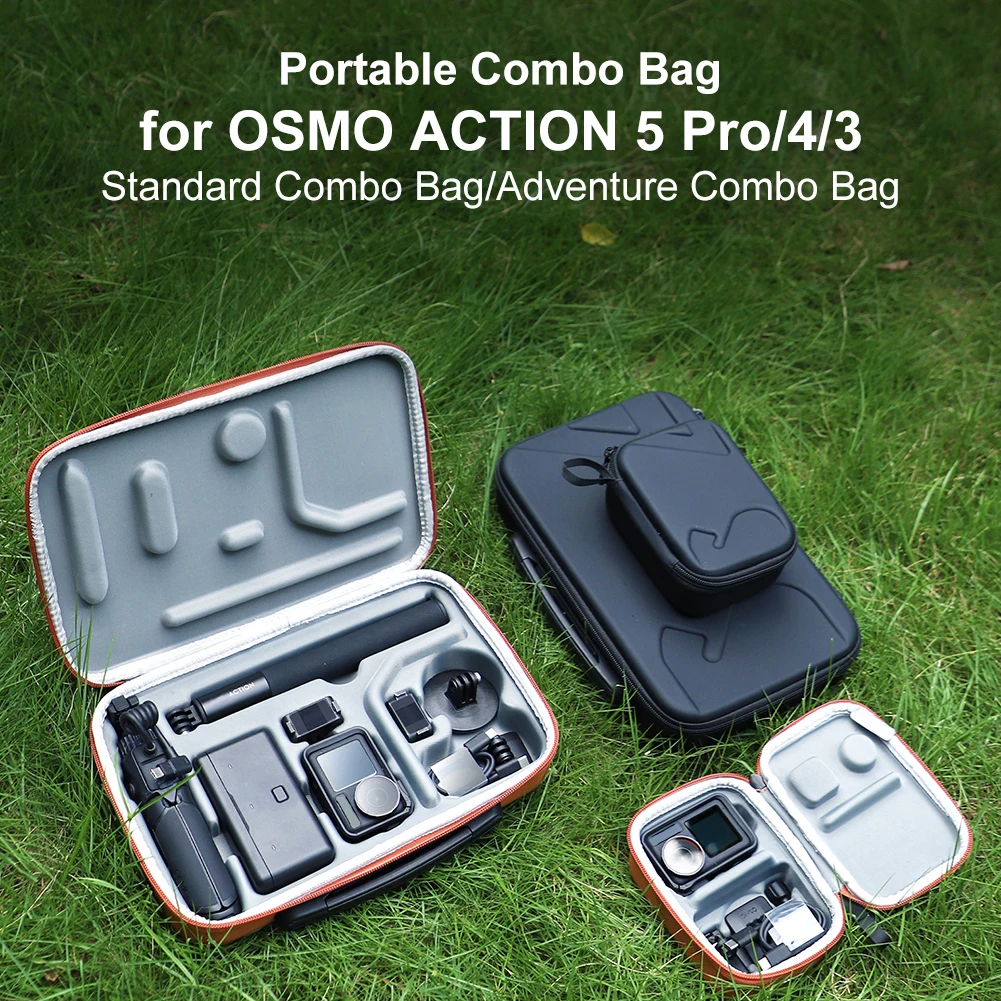 Estuche de transporte para DJI OSMO Action 5 Pro/4/3 Bolsa de almacenamiento portátil Estuche de viaje Estuche de transporte