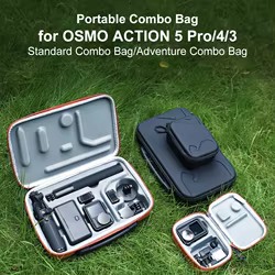 Estuche de transporte para DJI OSMO Action 5 Pro/4/3 Bolsa de almacenamiento portátil Estuche de viaje Estuche de transporte