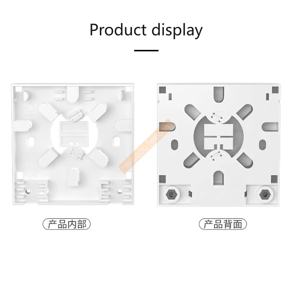 Caja de conexiones de 2 núcleos, casete de montaje en pared, caja de montaje externa adecuada para interruptores y enchufes, cajas de terminales FTTH - imagen 5