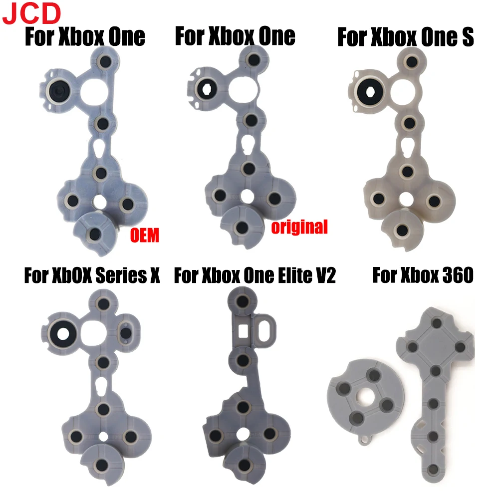 Goma conductora de 1 piezas para Xbox One Slim Xbox Series S X, almohadilla de botón para mando, pegamento conductor, accesorios de reparación de Gamepad