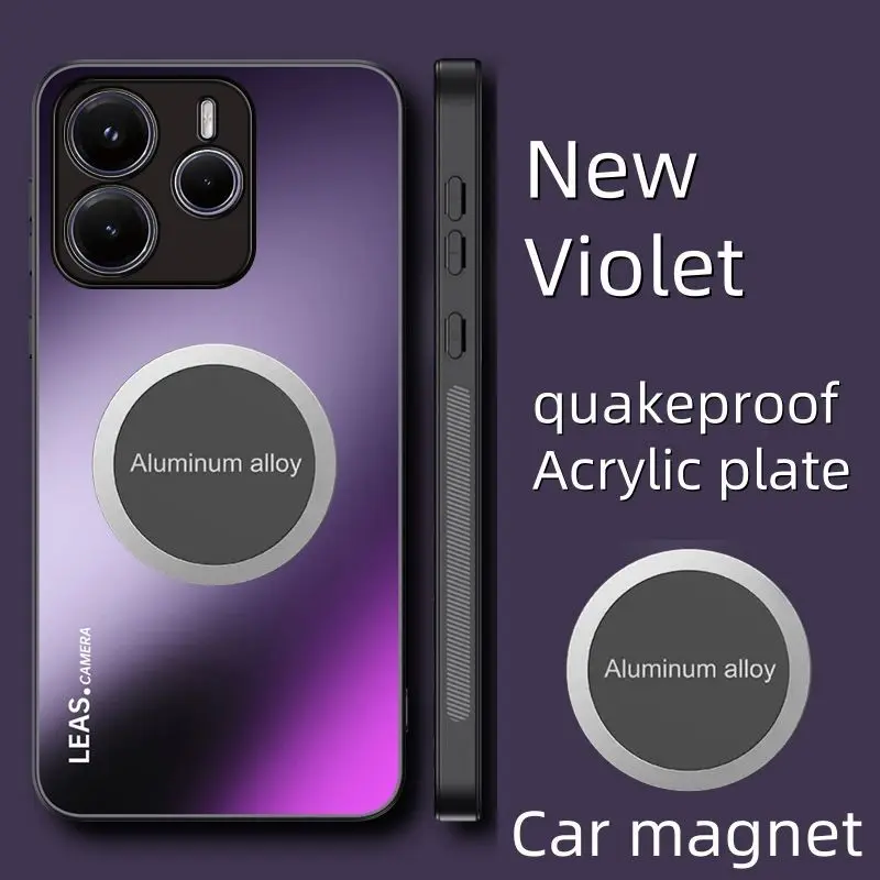 Para Xiaomi Redmi Note 14 funda dura AG mate funda protectora trasera magnética para Redmi Note 14 Pro Plus Note14 4G carcasa de teléfono - imagen 5