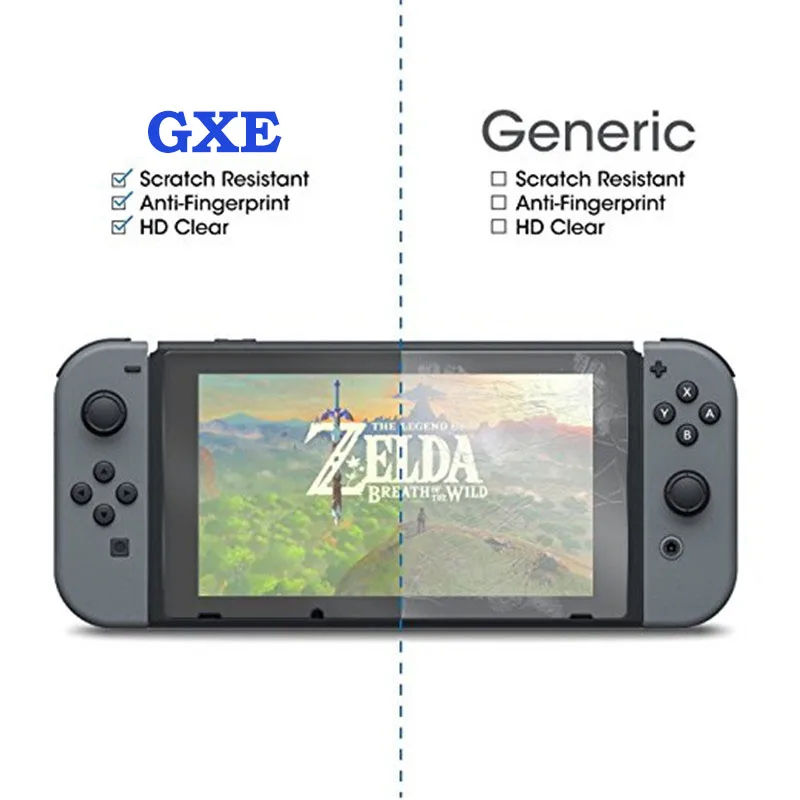 Protector de pantalla de vidrio templado Compatible con Nintendo Switch 9H HD película de vidrio transparente para Nintendo Switch - imagen 2