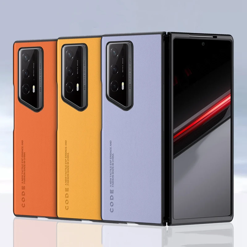 Funda de cuero PU de lujo para Honor Magic V2 RSR VS2 VS 2, cubierta trasera, protección de silicona, funda de teléfono para Honor Magic V Vs Ultimate - imagen 2