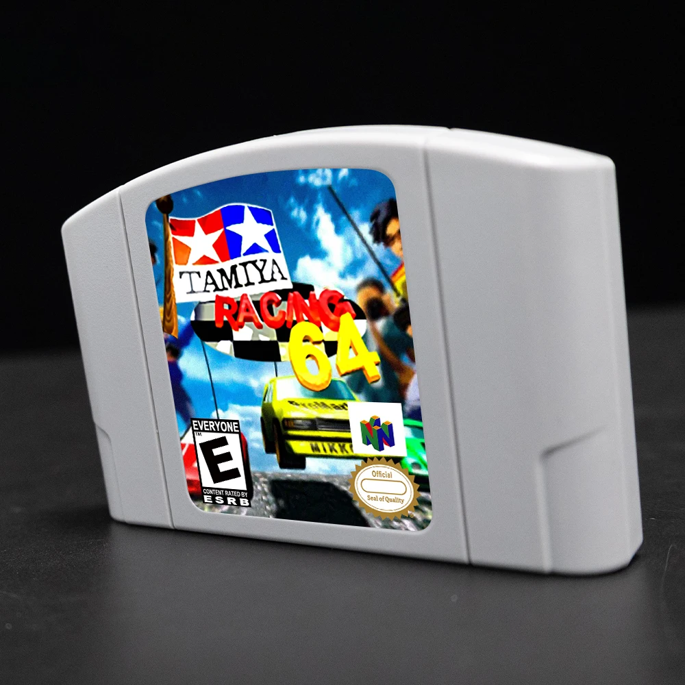 Cartucho de juego Tamiya Racing 64 para consolas NTSC USA de 64 bits, tarjeta de juego N64