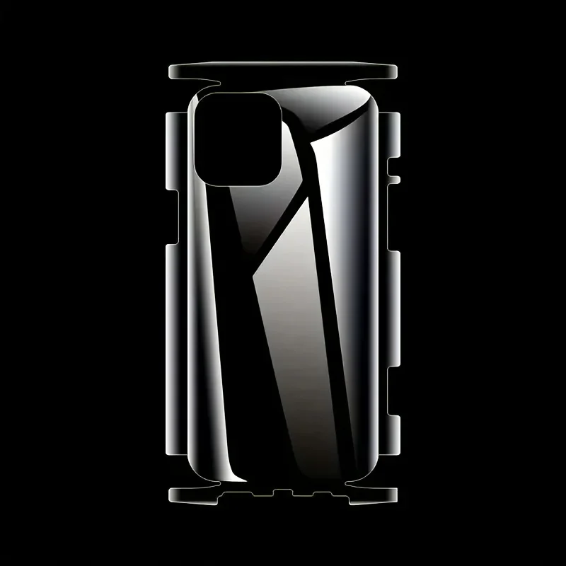 3 juegos de pegatinas de marco de borde de película de hidrogel trasera para iPhone 16 Pro 15 14 13 12 ProMax Plus protectores de pantalla de cubierta completa lateral trasera - imagen 4