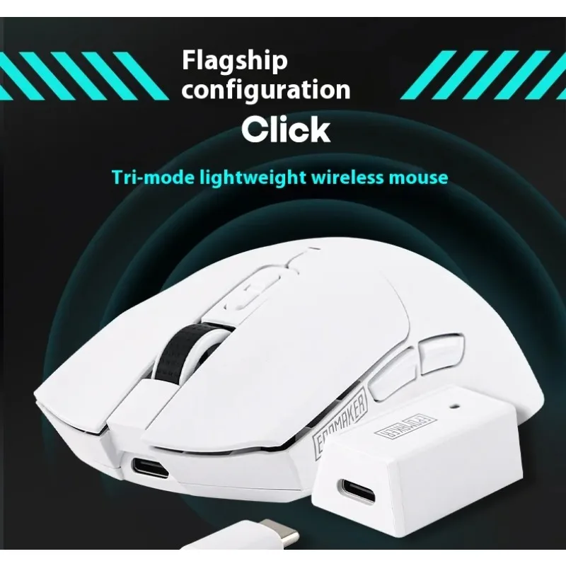 EPOMAKER Click Lite 3 modos PAW3311 58g inalámbrico Bluetooth ligero 12000DPI ratón de larga resistencia Oficina Gaming PC portátil regalo - imagen 2