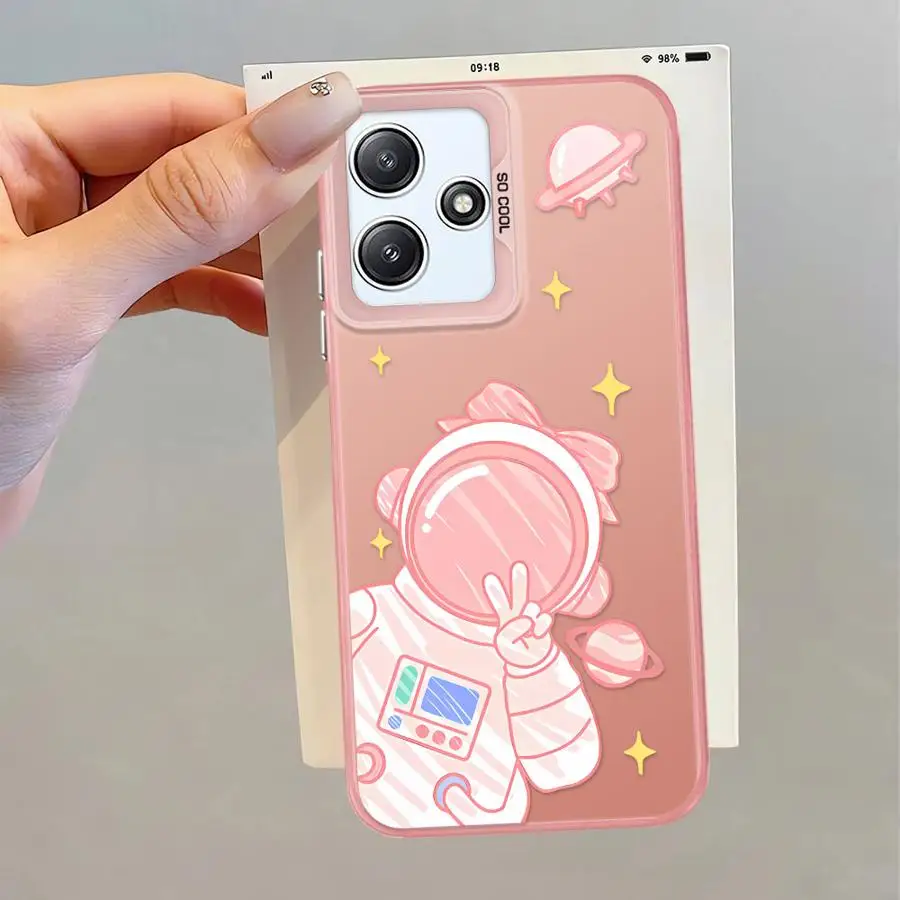Funda de astronauta espacial de dibujos animados para Xiaomi Redmi 14C 12 A1 A3 A2 Plus 13 A4 13C 12C A3x funda suave - imagen 5