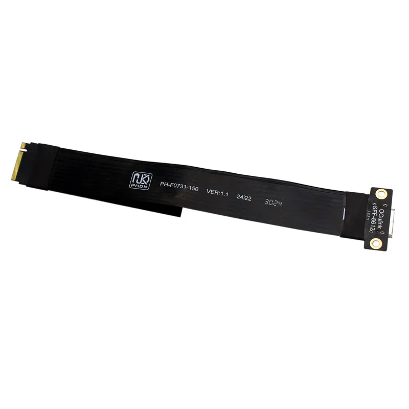 Cable de extensión M.2 NVME a Oculink 4i para tarjeta gráfica SSD M2 M Key a adaptador de SFF-8612 Cable PCIe 4,0 Gen4 para ordenador portátil de escritorio - imagen 4