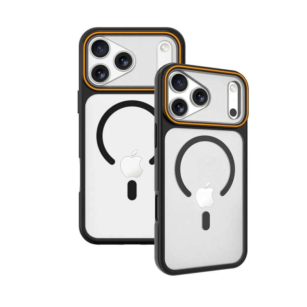 Funda de teléfono mate magnética translúcida para iPhone 17 Air 17 16 15 14 13 11 12 Pro Max cargador inalámbrico para cubierta híbrida Magsafe - imagen 4