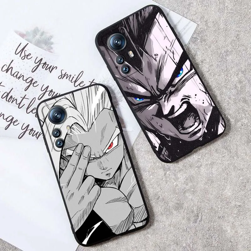 D-Dragon Ball Logo Japan Goku Phone Case For Xiaomi Mi 15 14 13 13T 12 12T 12S 11 11i 11T Pro Ultra Lite 5G Black Soft Cover - imagen 2